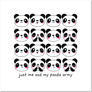 Just Me and My Panda Army Posters and Art